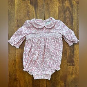 Janie and Jack Pink Floral Bubble